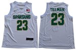 Men Michigan State Spartans NCAA #23 Xavier Tillman White Authentic Nike 2019-20 Stitched College Basketball Jersey UV32C66XI
